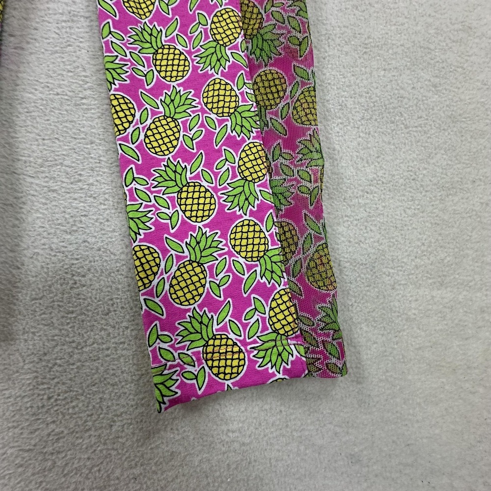IBKUL Pullover Shirt Womens Small Pineapple Print UPF 50+ 1/4 Zip Golf Sun - Picture 3 of 9